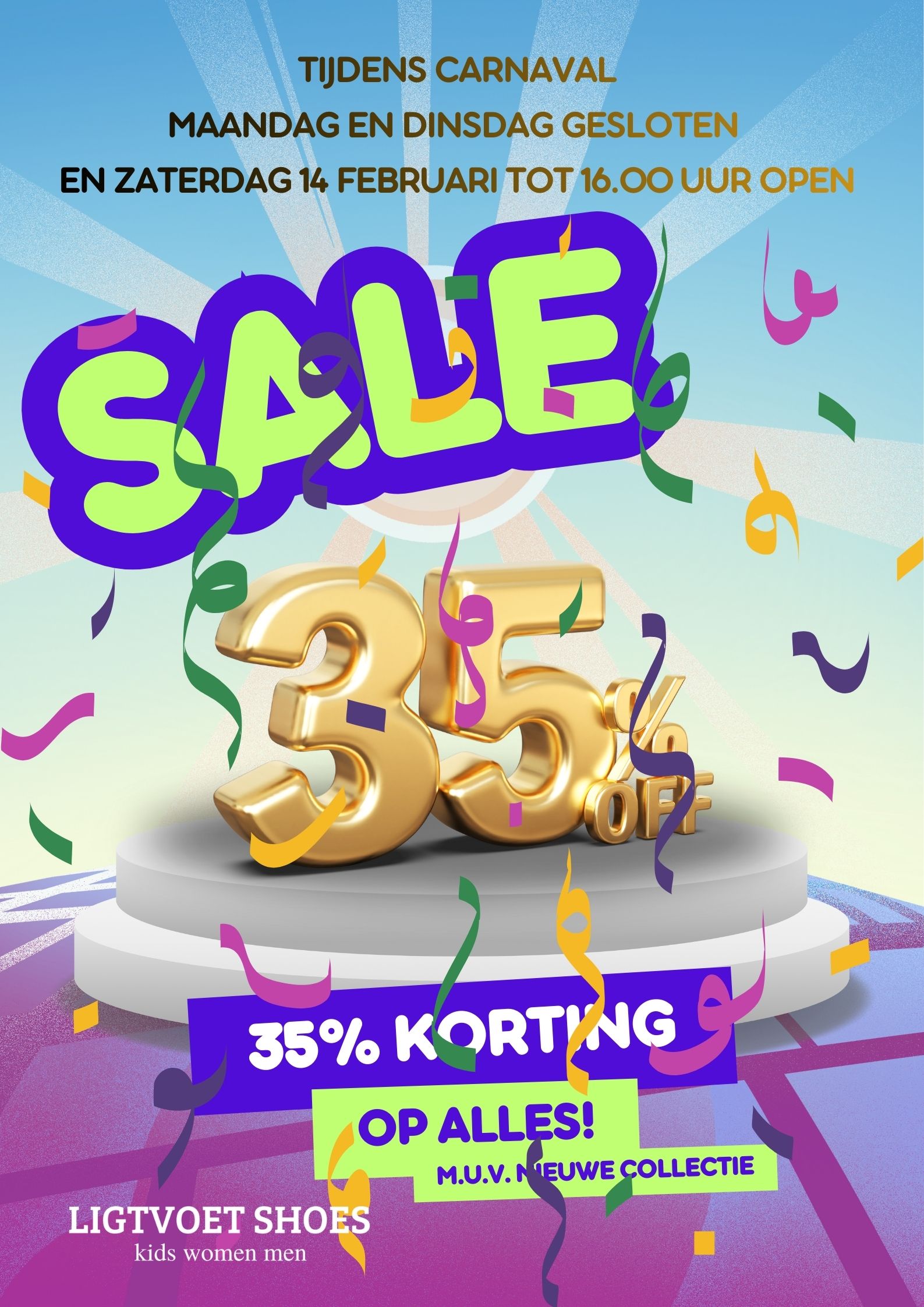 jubileum sale carnaval